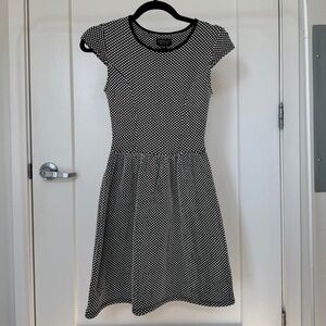 Topshop Black + White Mini Dress